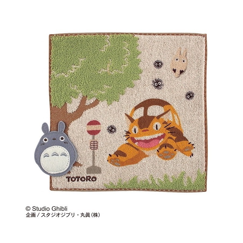 Ropa de hogar - Mini toalla Parada de autobús 25x25 cm - Mi vecino Totoro