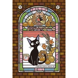 Jigsaw Puzzles - Stained glass Puzzle 126P Jiji - Kiki's Delivery Service