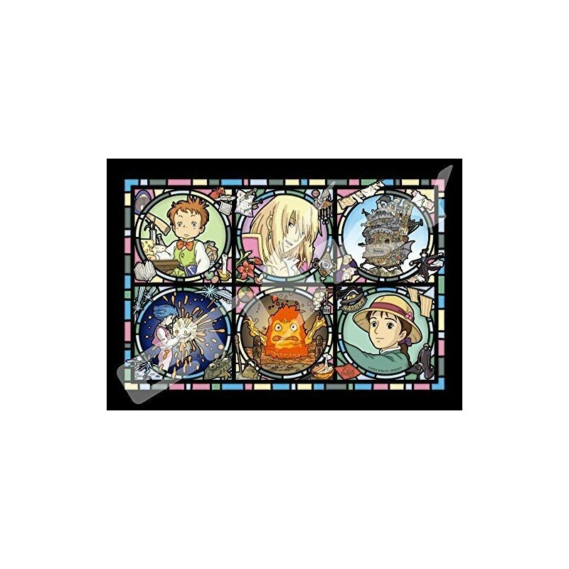 Rompecabezas - Puzzle de vidrieras 208P Galería de personajes - El castillo ambulante