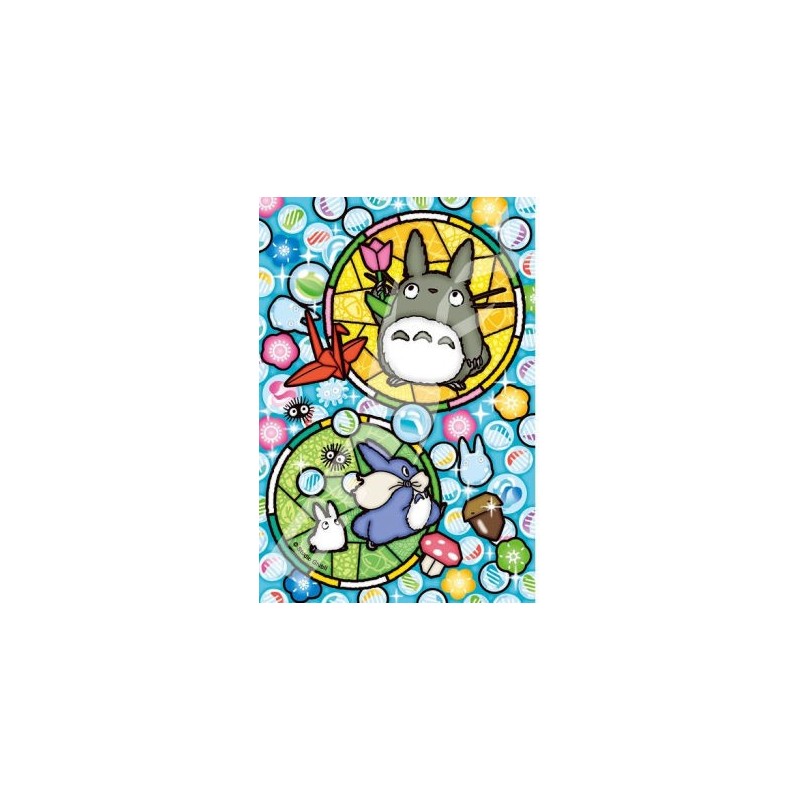 Puzzles - Puzzle Vitrail 126P Totoro Billes de Verre - Mon Voisin Totoro