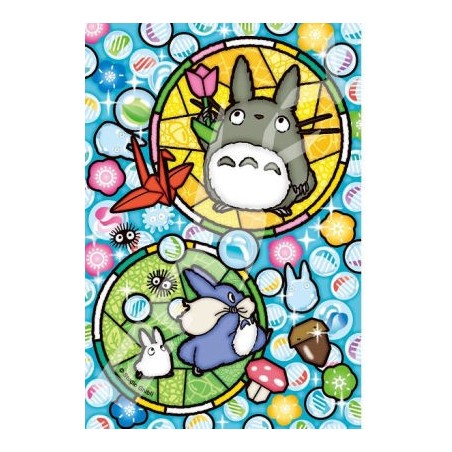 Puzzles - Puzzle Vitrail 126P Totoro Billes de Verre - Mon Voisin Totoro