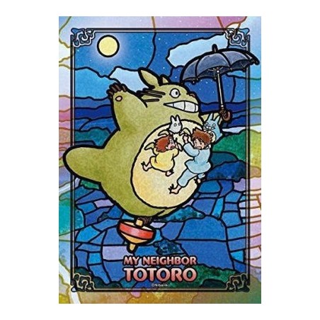 Jigsaw Puzzles - Stained glass Puzzle 208P Totoro Under the moon - My Neighbor Totoro