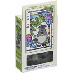 Jigsaw Puzzles - Stained glass Puzzle 126P Totoro Umbrella - My Neighbor Totoro