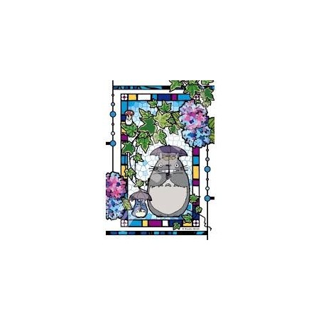 Jigsaw Puzzles - Stained glass Puzzle 126P Totoro Umbrella - My Neighbor Totoro