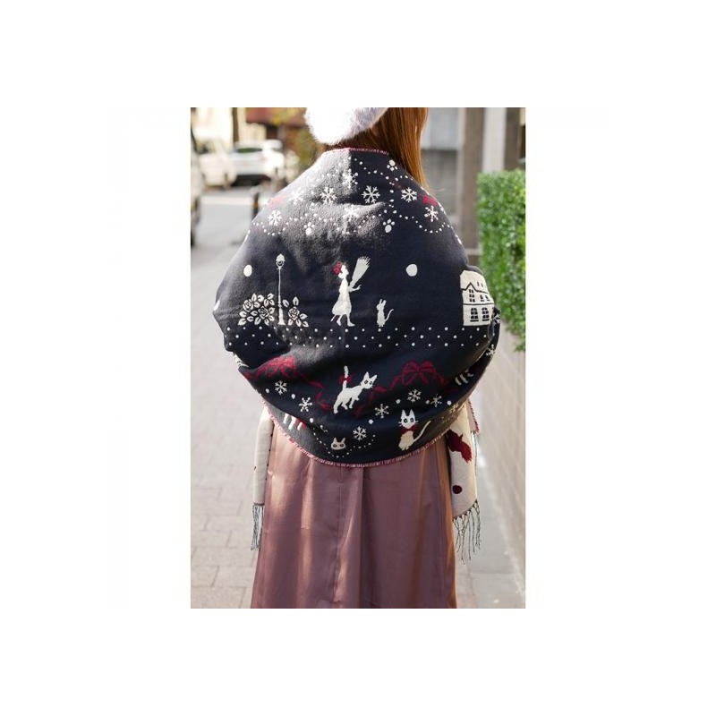 Outfits - STOLE WITH BUTTON KIKI SNOWING CITY - KIKI’S DELIVERY SERVICE