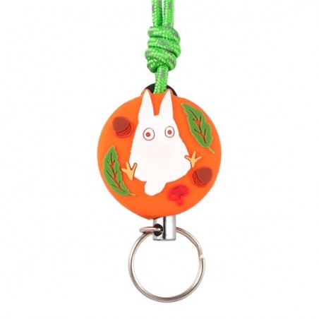 Straps - NECK STRAP WITH REEL WHITE TOTORO- MY NEIGHBOR TOTORO