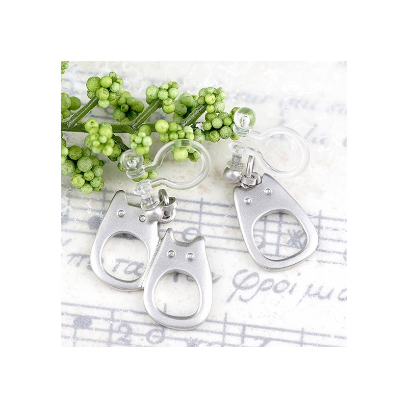 Bijoux - Bijou Boucles d’oreilles à clips Totoro Blanc Metal- Mon Voisin Totor