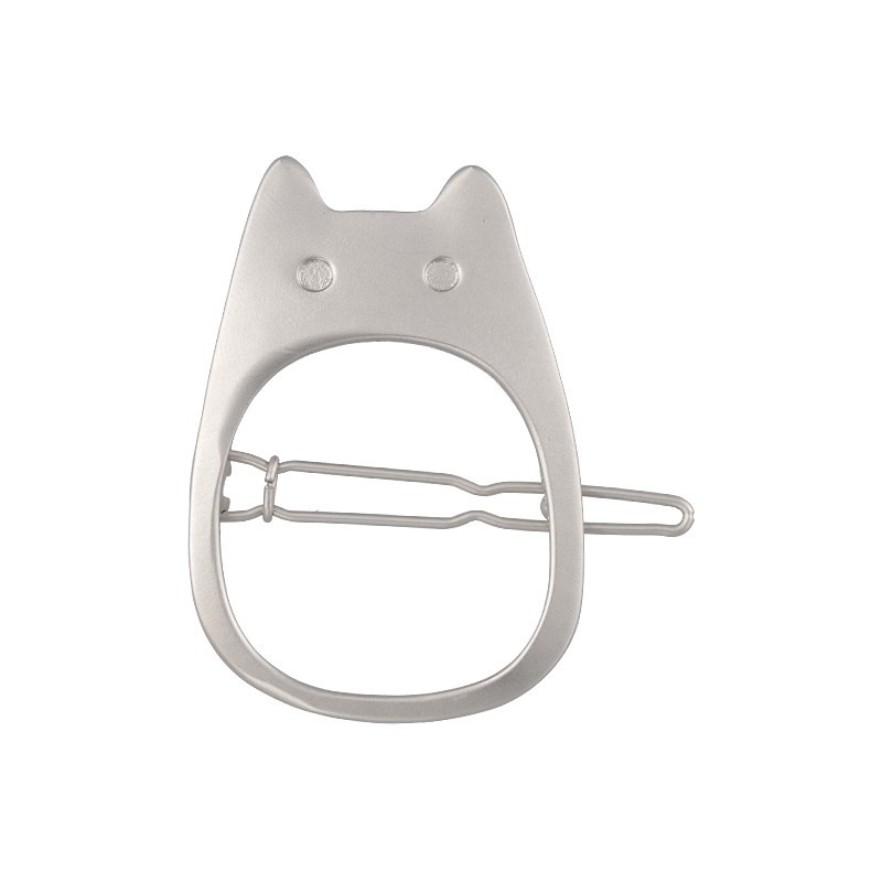 Bijoux - Bijou Barette Totoro Blanc Metal- Mon Voisin Totoro