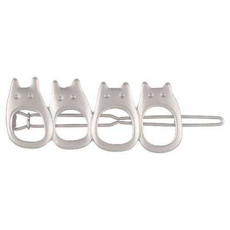 Bijoux - Bijou Barette Guirlande Totoro Blanc Metal- Mon Voisin Totoro