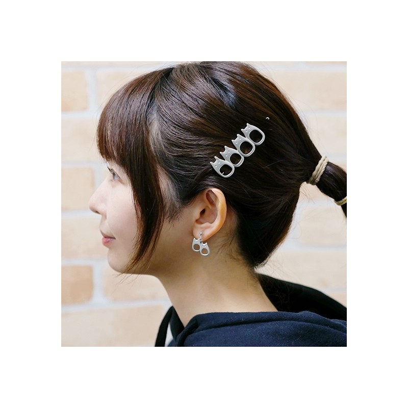 Bijoux - Bijou Barette Guirlande Totoro Blanc Metal- Mon Voisin Totoro