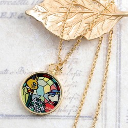 Bijoux - Bijou Pendentif Louise Et Baron Vitrail - Si tu tends l'oreille