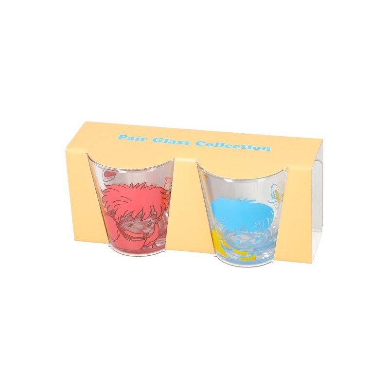 Cuisine et vaisselle - Set 2 Verres Ponyo & Sosuke - Ponyo sur la falaise