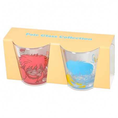Cuisine et vaisselle - Set 2 Verres Ponyo & Sosuke - Ponyo sur la falaise