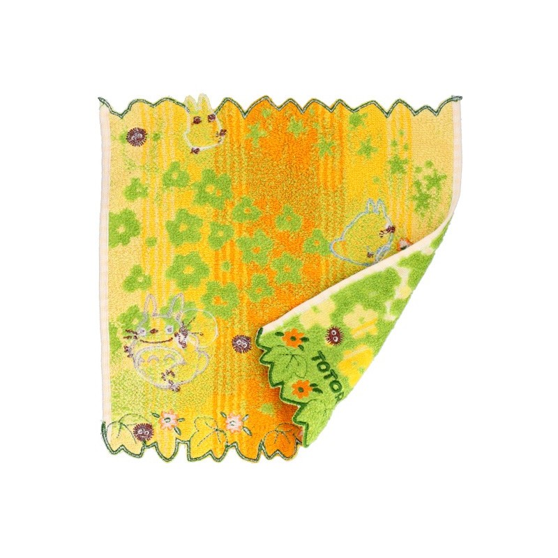 Ropa de hogar - Mini Toalla Flores Amarillas 25x25 cm - Mi vecino Totoro
