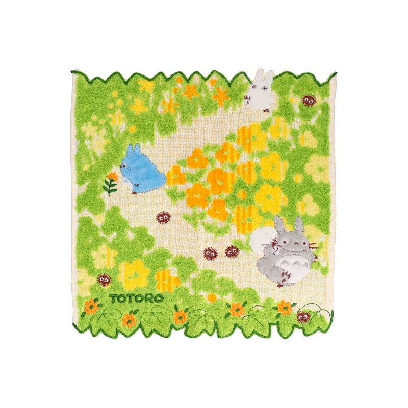 Ropa de hogar - Mini Toalla Flores Amarillas 25x25 cm - Mi vecino Totoro
