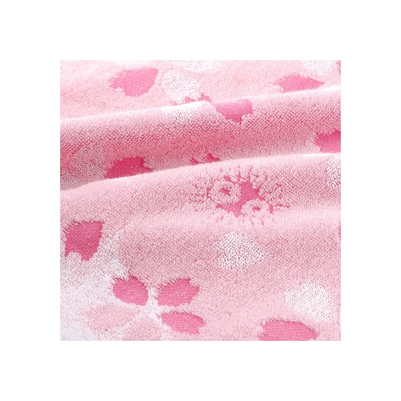 Household linen - Wash towel Totoro cherry blossoms 34x80 cm - My Neighbor Totoro