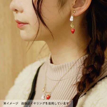 Bijoux - Collier Totoro Blanc Et Fraises - Mon Voisin Totoro