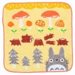 Ropa de hogar - Mini servilleta Setas y troncos 25x25cm - Mi vecino Totoro