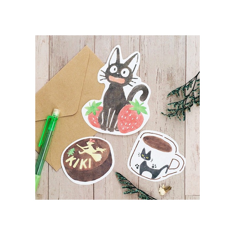 Cartes postales et Papier à lettres - Mini-Papier à Lettres à Découper Kiriko Café - Kiki la petite sorcièr