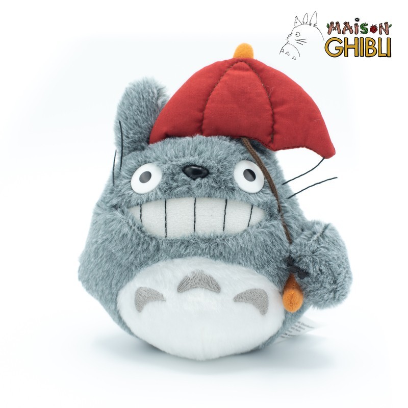 Peluches Clásicas - Peluche Totoro Con Paraguas Rojo - Mi vecino Totoro