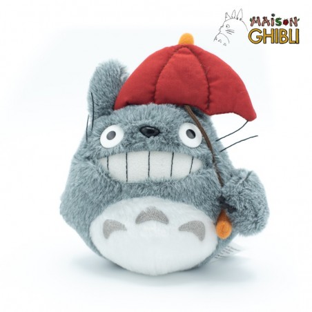 Peluches Clásicas - Peluche Totoro Con Paraguas Rojo - Mi vecino Totoro