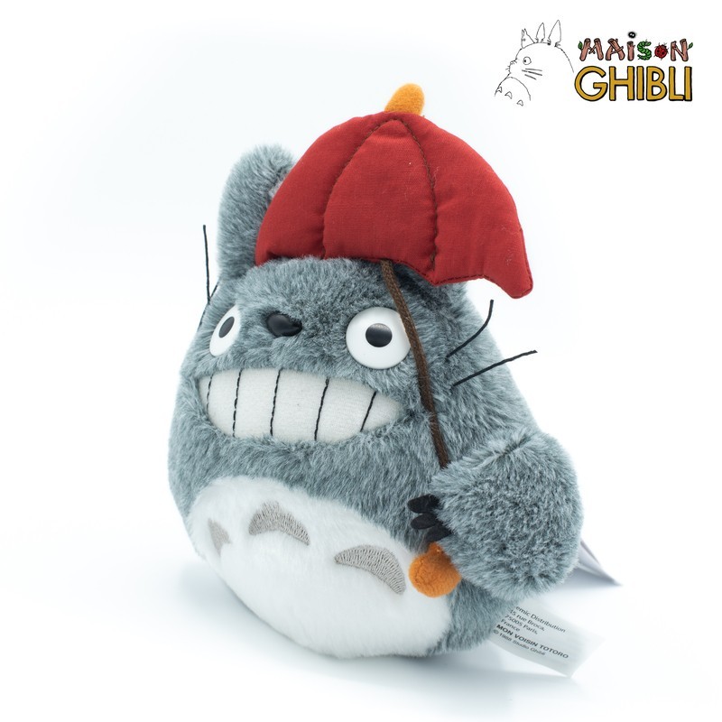 Peluches Clásicas - Peluche Totoro Con Paraguas Rojo - Mi vecino Totoro