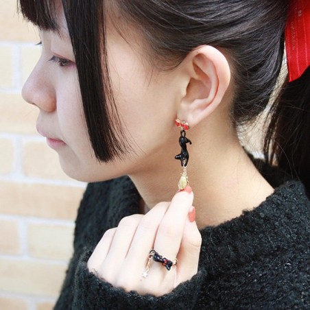 Jewellery - Jiji With Broom Pierced Earrings - Kiki's Delivery Service