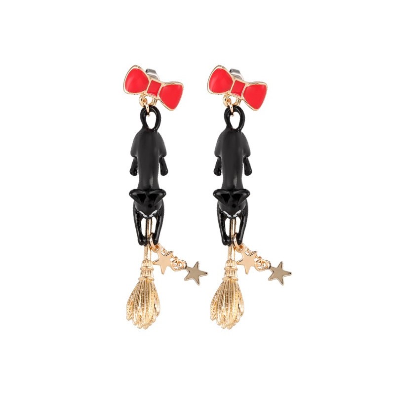 Jewellery - Jiji With Broom Pierced Earrings - Kiki's Delivery Service