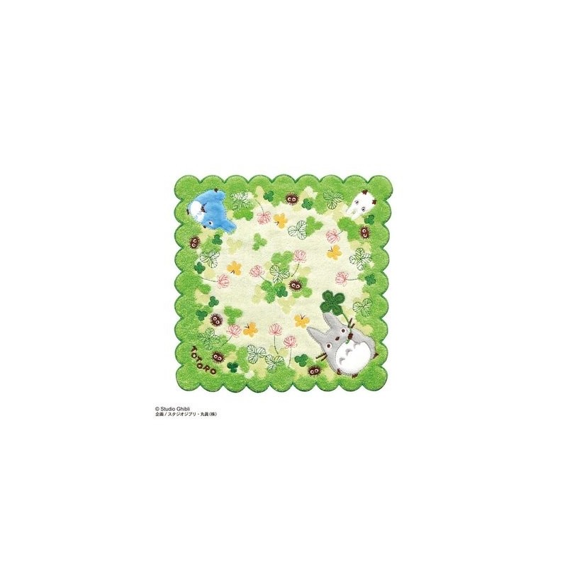 Ropa de hogar - Mini Toalla Totoro Trébol 25x25 cm - Mi vecino Totoro