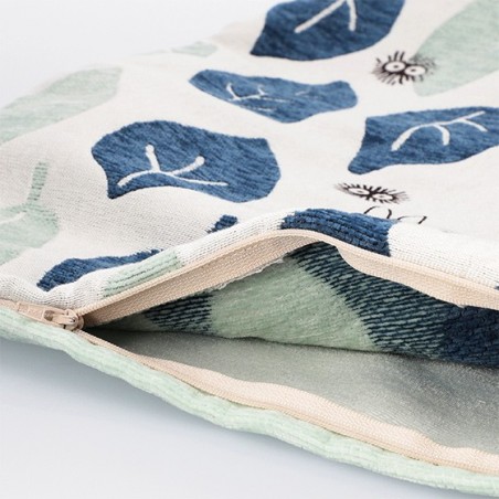 Muebles - Cojín Totoro hojas azules y verdes 45x45 cm Mi vecino Totoro