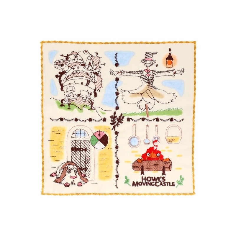 Household linen - Mini Towel Townfolks of Castle 25x25 cm - Howl’s Moving Castle