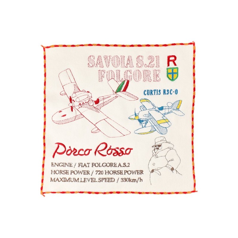 Ropa de hogar - Mini toalla Seaplanes 25x25 cm - Porco Rosso