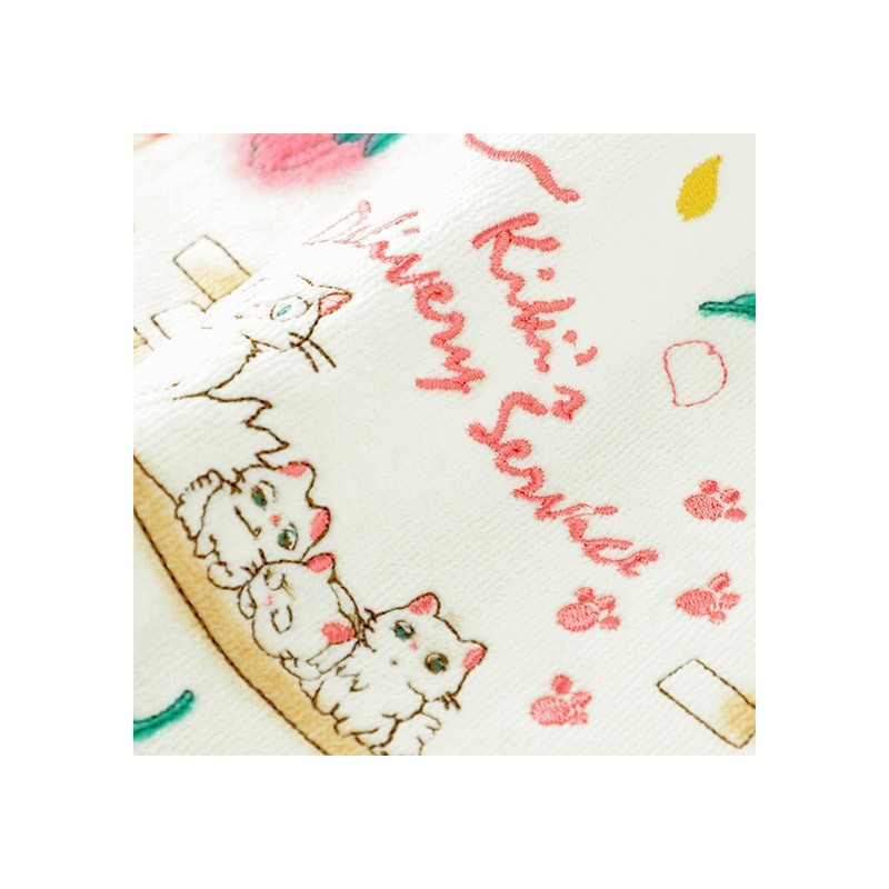 Linge de maison - Mini Serviette Famille des Chats 25x25 cm - Kiki la petite sorcière