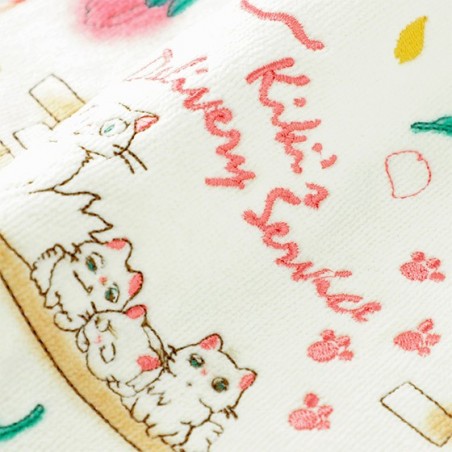 Linge de maison - Mini Serviette Famille des Chats 25x25 cm - Kiki la petite sorcière