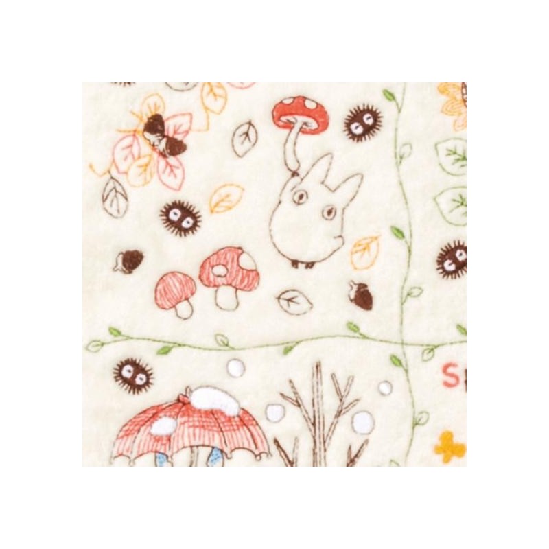 Linge de maison - Mini Serviette Couronne de Noix 25x25 cm - Mon Voisin Totoro