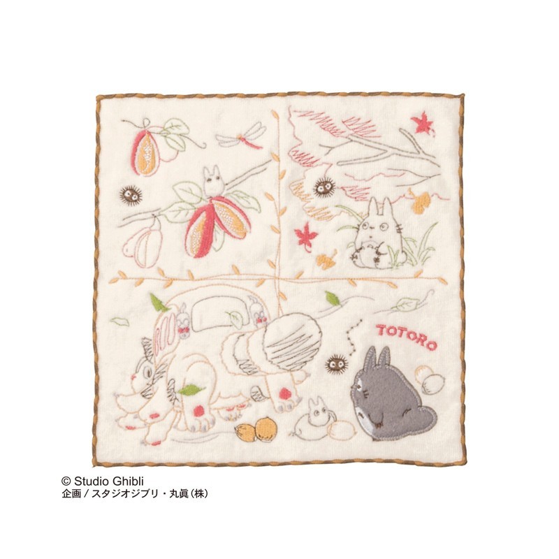 Linge de maison - Mini Serviette Fruits d’Automne 25x25 cm - Mon Voisin Totoro