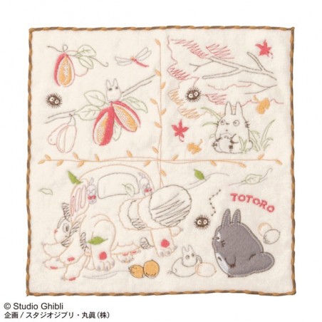 Linge de maison - Mini Serviette Fruits d’Automne 25x25 cm - Mon Voisin Totoro