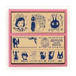 Petit matériel - Tampons en Bois Kiki et Jiji Version Bleue - Kiki la petite sorcière