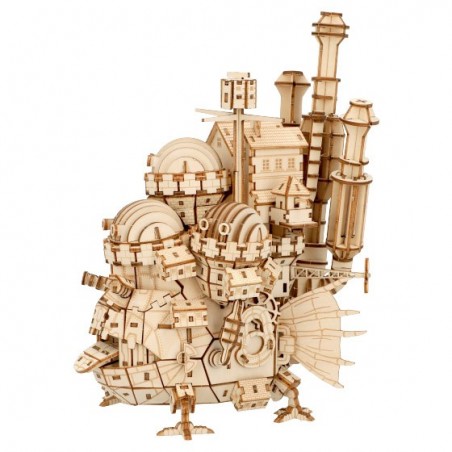 Maquettes - Maquette en Bois Kigumi Château Ambulant - Le Château ambulant