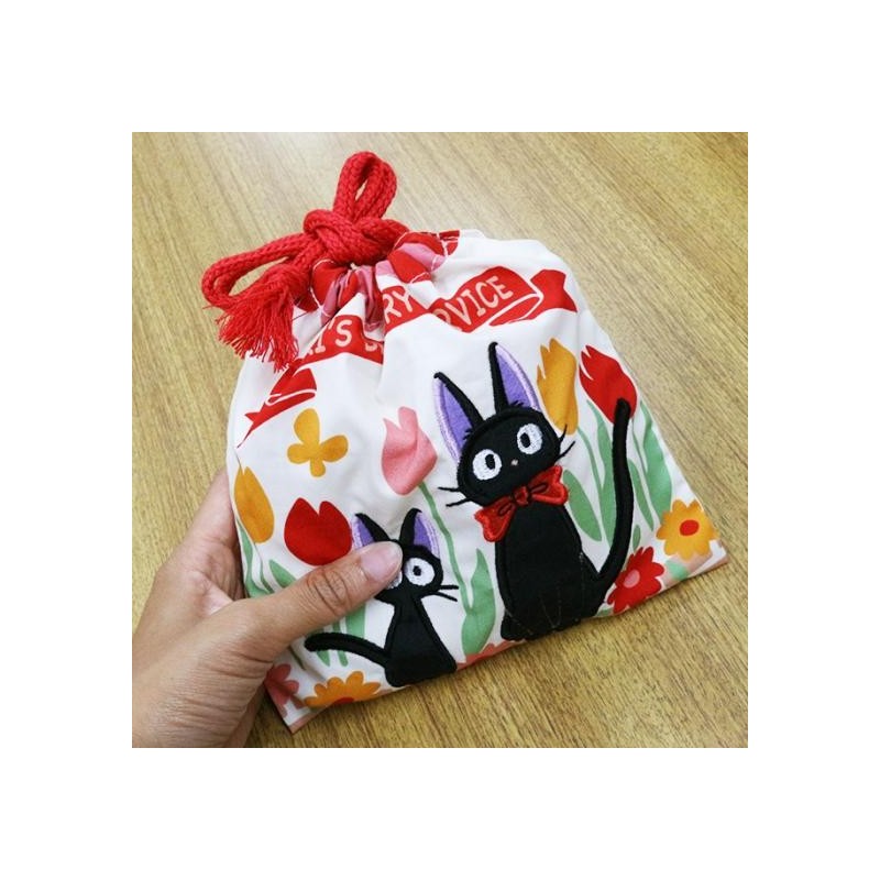 Bags - Satchel with lanyard Jiji & kitten 20 x 19 cm - Kiki's Delivery Servi