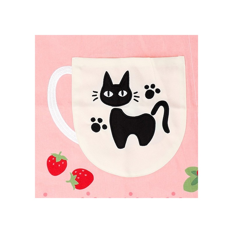 Cocina y vajilla - Delantal Jiji Fresas 84x61,5 cm - Nicky, la aprendiz de bruja