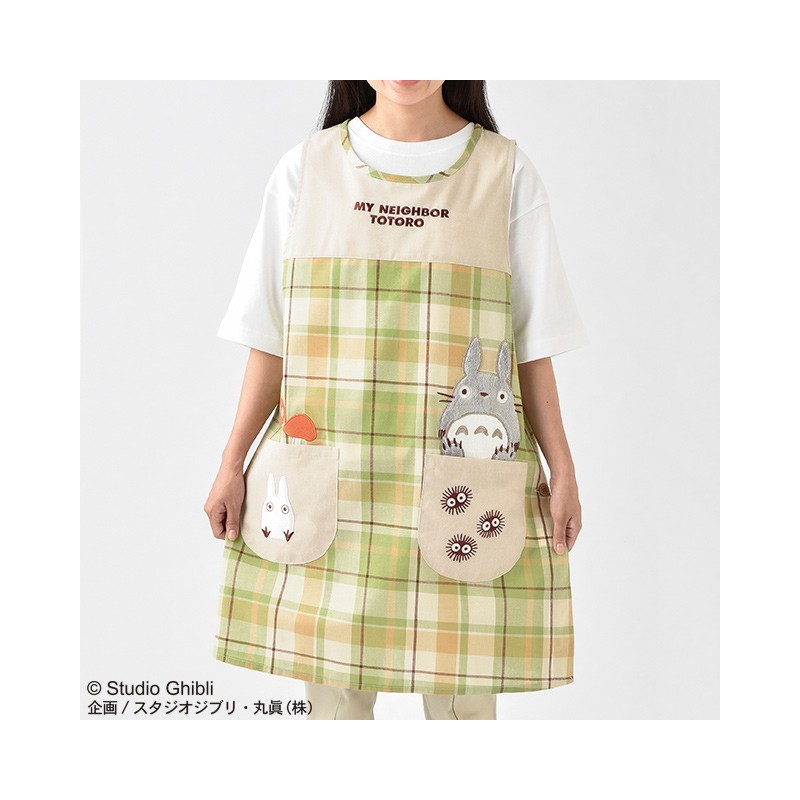 Cocina y vajilla - Delantal de azulejos Totoro 84x61,5 cm - Mi vecino Totoro