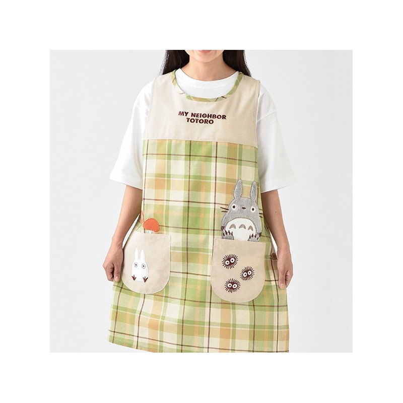 Cocina y vajilla - Delantal de azulejos Totoro 84x61,5 cm - Mi vecino Totoro