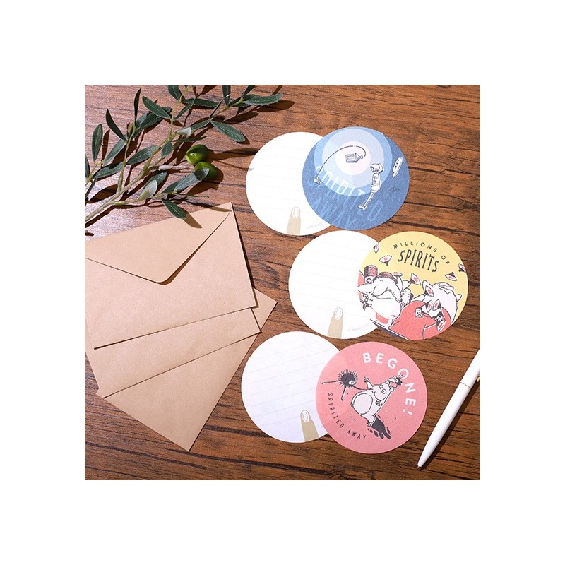 Cartes postales et Papier à lettres - Set papier à lettre Pastel - Le Voyage de Chihiro