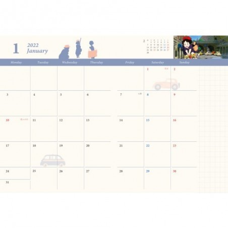 Agendas et Calendriers - Agenda 2022 Jiji - Kiki la petite sorcière