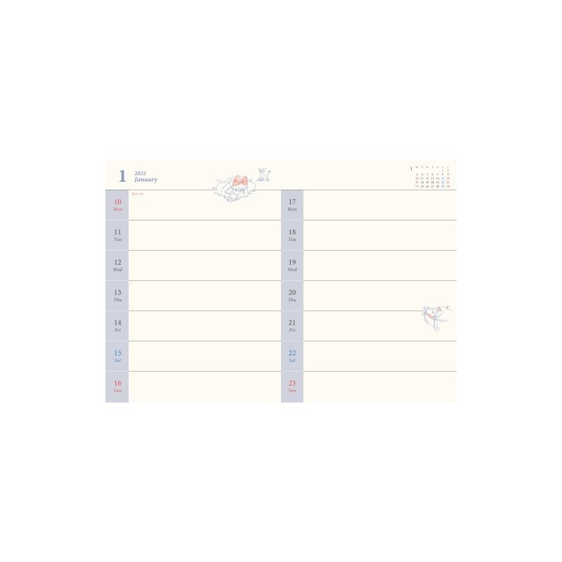 Agendas et Calendriers - Agenda 2022 Jiji - Kiki la petite sorcière