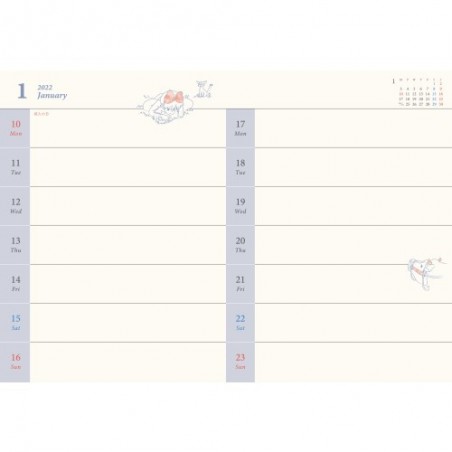 Agendas et Calendriers - Agenda 2022 Jiji - Kiki la petite sorcière