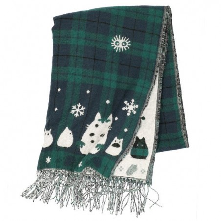 Textil - Estola con estampado de cuadros Totoro gancho - Mi vecino Totoro