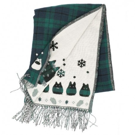 Textil - Estola con estampado de cuadros Totoro gancho - Mi vecino Totoro