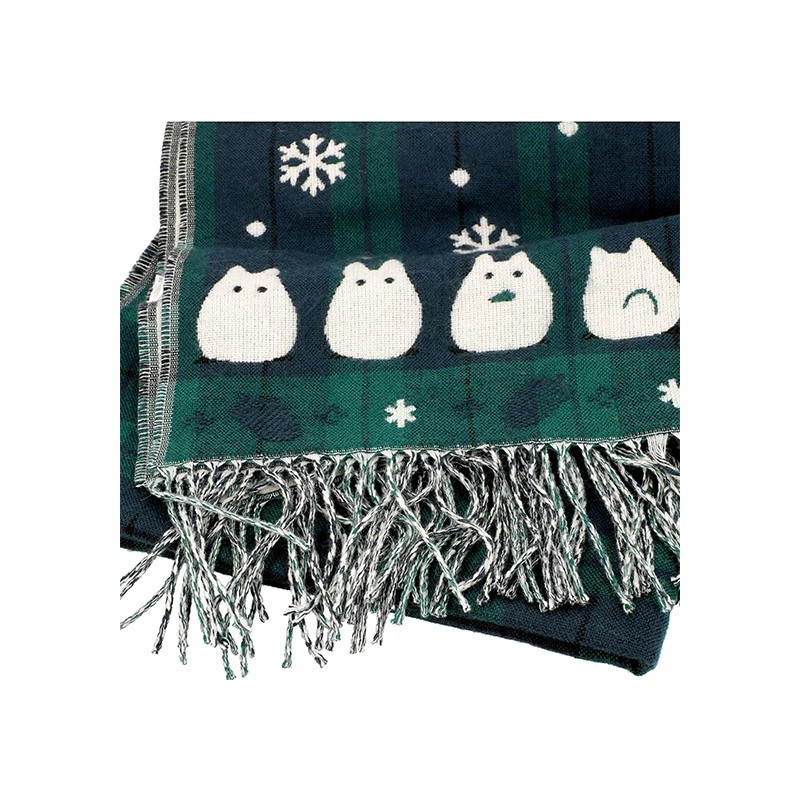 Textil - Estola con estampado de cuadros Totoro gancho - Mi vecino Totoro